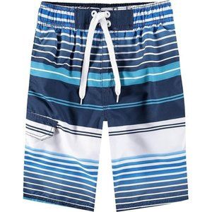 Kanu Surf Boys' Viper Quick Dry UPF 50+ Beach Swim Trunk, Tidal Navy, 4T
